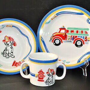 Tiffany & Co Fire Station 3-piece dish set - NEW in Tiffany Blue box, never used